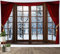 LB Wandteppich Schneewald Wandtuch Verschneite Bäume Außerhalb des Holzfensters Wandbehang Winterlandschaft Tapisserie für Wohnzimmer Schlafzimmer Wohnheim Wanddeko,150x130 cm