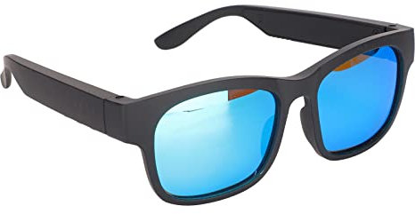 ciciglow Intelligente Brille, Kabellose Bluetooth-Sonnenbrille, Audio-Sonnenbrille, Stereo, Musik Hören und Anrufe, Bluetooth 5.0-Smart-Brille, Sonnenbrille mit Geräuschunterdrückung, Zum(Raum blau)