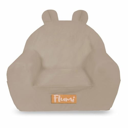 Flumi Personalisierte Kindersessel – Babysessel - Kindersitz fur Kinderzimmer Spielzimmer – Mikrofaser Sessel mit Gravur Kindername