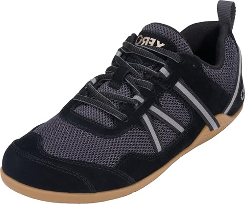 Xero Shoes Prio Suede Trainers, Schwarz Grau Black Asphalt, 39 EU