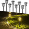 Quntis Luci Solari da Giardino LED 8 Pezzi Lampade Solari da Giardino con Automatica on/off 3200K Luci da Esterno Giardino Decorative IP65 Impermeabile per Cortile Prato Piscina Patio Vialetto Alberi