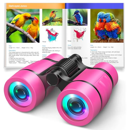 Toys for 3-7 Year Old Girls: LET'S GO! Binoculars for Kids Bird Watching|Camping|Hiking 3 4 5 6 7 8 Year Old Girl Boy Birthday Gifts Outdoor Toy for Kid Ages 4-6 Toddler Gift Stuffers