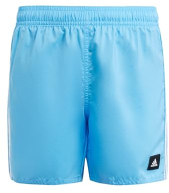adidas Jungen 3-Stripes Swim Shorts, Blue Burst, 15-16 Years