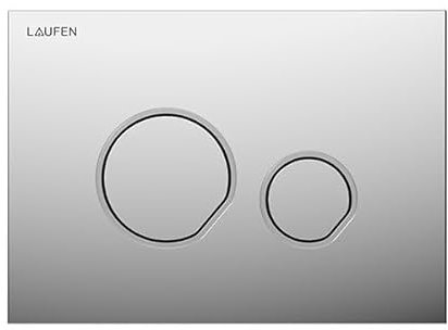 Laufen AW105 Ineo Plaque de Fixation, Dual-Flush, 205 x 8,5 x 147 mm, Plastique, H9001050040001, H9001050040001, Farbe: Chrom