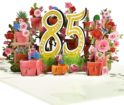 Magic Ants 85 Glorious Years Together – Grußkarte zum 85. Jahrestag – A Testament to a Lifetime of Love and Happiness – Allzweck-Pop-Up-Karte zum 85. Jahrestag, 85. Geburtstag