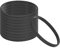 PATIKIL Silicone Bracciali, 30pz Colorati Gomma Bracciali bianco Elastici Sport Fasce per Adulti Adolescenti Sport Squadra Giochi, Nero