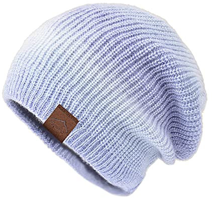 AMhomely Beanies Mütze für Damen, schwarz, Herren, Winter, warm, lässig, Strickmütze, Outdoor, Pullover, Kappe, lässig, warm, Batikfärbung, Farbverlauf, Kalthut, Roll-Rand, Skullcap, Fischermütze,
