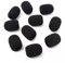Mini-Schaumstoff-Mikrofon-Windschutzscheiben, Mikrofon-Abdeckung, Schaumstoff, Headset-Mikrofon-Pads, Revers-Headset-Mikrofon-Windschutzscheiben, Schaumstoff-Mikrofonabdeckungen, hochdichte