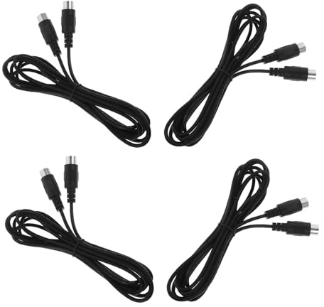 UPKOCH 4stücke Midi-kabel Für Musikinstrumente Keyboard-anschlusskabel Pin-stecker Für Synthesizer Und Andere Audiogeräte