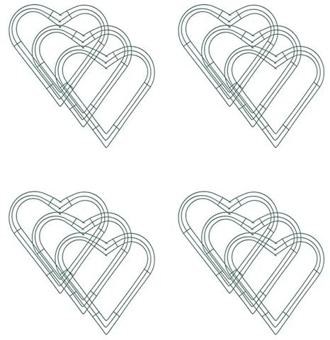 Beelooom 12 Pack Metall Kranz 12 HerzföRmige Draht Kranz Rahmen für Haus Hochzeit und Valentinstag DIY