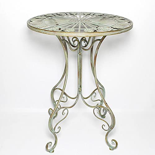 2-teiliges Tavernen-Set für den Außenbereich, Gartenmöbel aus Metall, klappbare Terrassentische und -stühle, Balkon-Sitzgruppe, Retro-Terrassenmöbel (Tisch)
