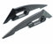 XNASU Upgrade Für Yamaha Raptor 700 700R 350 660R YFM YFZ450 Frontverkleidung Flügel Seitenspoiler Aerodynamischer Flügel(Carbon Fibre)