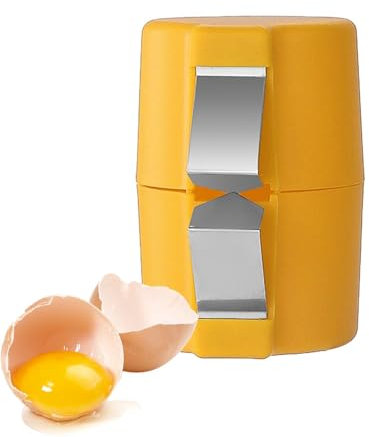 Galleta De Huevos - Abridor De Cáscaras De Huevos | Separador Portátil De Cáscara De Huevo, Herramienta Para Romper Huevos | Herramienta Separadora De Galletas De Huevos De Cocina (amarillo)