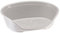 Ferplast Hundebett Katzenbett Kunststoff-Hundebett Extra Small Hundeliege waschbar Hundekorb atmungsaktiv rutschfest Siesta Deluxe, 43 x 28 x h 17,5 cm, Grau