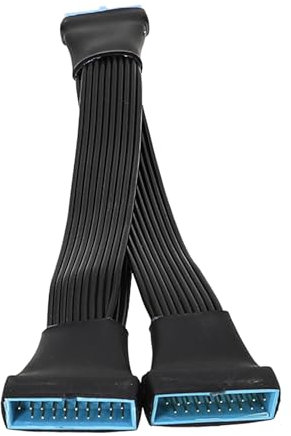 jdstty Câble répartiteur USB 3.0 mâle vers femelle pour carte mère USB 3.0 19/20 broches