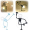 Veränderbare Form Lustiges Sportler Nachtlicht, DIY Form Nachtlichter, Saugnapf Biegbare Schreibtischlampe, Kreative Nachtlampe für Schlafzimmer Badezimmer Flur Küche Weihnachten (Schwarz+Blau)