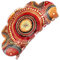 pince cheveux femme originale - Barrette Luxe Motif Coloré - Accessoire Chic et Durable pour Cheveux Épais - Pince Crabe Élégante (Orange)