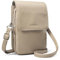 befen Sacs à Bandoulière en Cuir Véritable de Blocage RFID pour Femme, Petit Sac à Bandoulière pour Téléphone Portable, Besace Sacoche Messenger Téléphone Portable avec Bandoulière Réglable