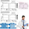 SZSMW 2ekg Lineal - Ekg-7-Stufen-Lineal - Ekg Ruler - Ideal FüR Profis und Alle, Die Ekg-Interpretation Beherrschen MöChten, Ein Unverzichtbares Werkzeug FüR Ausbildung und Praxis(Mit Jacke)
