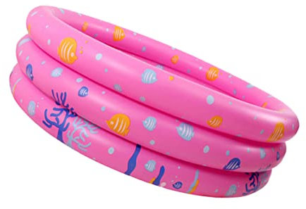 KOMBIUDA 1pezzi Piscina Gonfiabile Per Ragazzo Ragazza Ragazza Rotonda Piscina Giocattolo Gonfiabile Per Esterni Facile Da Gonfiare e Sgonfiare Resistente Pvc