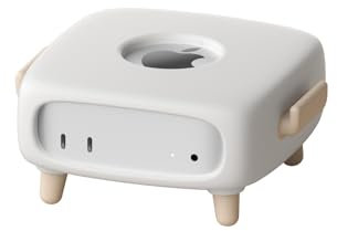 Hagibis Silicone Protective Case for Mac Mini M4 / M4 Pro 2024, Soft Protective Cover Stand Holder Shockproof Anti-Scratch Shell Dustproof Desk Stand Cute