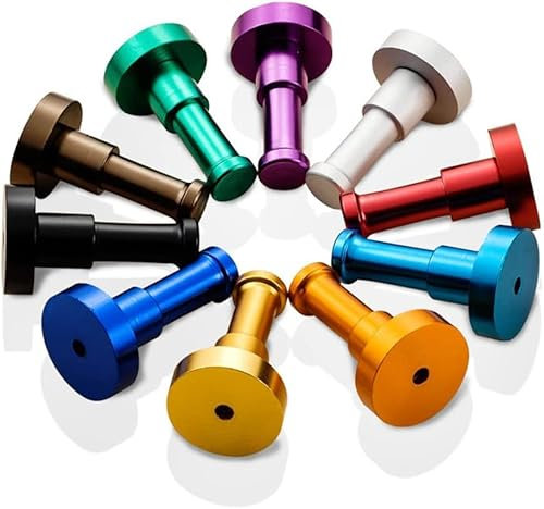 QYMDRION 10 Stück Garderobe zur Wandmontage,10 Farben Garderobenhaken Wand, Kleiderhaken, Kleiderhaken Bunt, für Jacken, Mäntel, Schals, Handtaschen und Mehr, Metall-Wandhaken