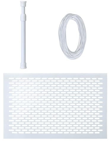 Grille de Protection pour Skimmer de Piscine - Grille Anti-Feuilles pour Skimmer de Piscine, Toile Maillée Renforcée et Écran de Protection pour Nettoyage de Spa, Étang, Fossé et Caniveau