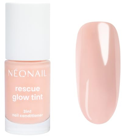 NÉONAIL Nagellack Nagelpflege Nagelconditioner - Rescue Glow Tint 3in1 Nail Conditioner - Regeneration, Stärkung und Farbe - Peachy Nude - 7,2 ml