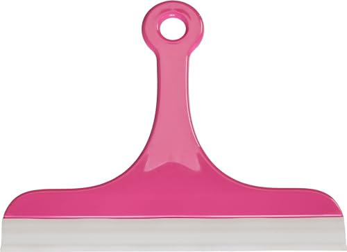 haug bürsten - Glas- und Fliesenabzieher - Farbe: Berry - Maße: 16,5 x 20 x 0,7 cm - Besatz: Gummilippe - Made in Germany
