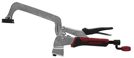 Milescraft 4007 15,2 cm Bankklemme – robuste Halteklammer mit nicht beschädigendem Gummi-Pad für die Verwendung mit T-Schienen, Klemmtischen und Klemmplatten bei verschiedenen