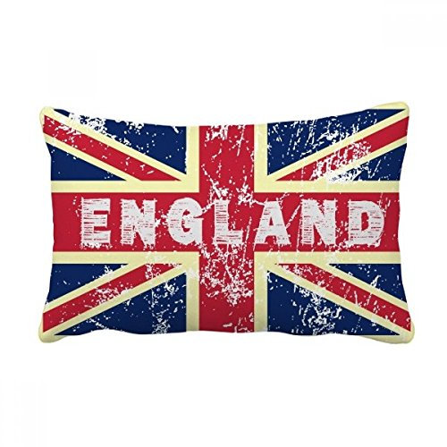DIYthinker Uk Die Union Jack-Flagge Mark Illustration Wurf Lumbar Kissen Kissenbezug Startseite Dekor-Geschenk 16 Zoll x 24 Zolls Mehrfarbig