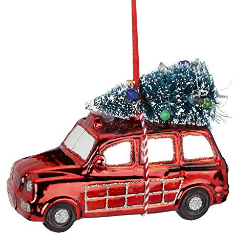 Christbaumschmuck Weihnachtsschmuck Weihnachtskugeln Baumkugeln Baumschmuck Christbaumkugeln Deko Weihnachten Motive/Farbe: Tannen Express 12cm