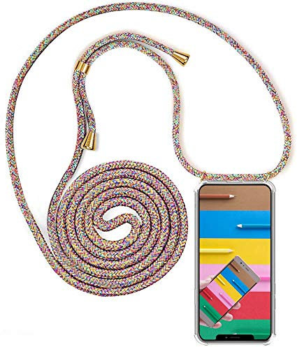 YuhooTech Handykette Hülle für iPhone X/iPhone XS Handyhülle, Smartphone Necklace Hülle mit Band - Handyhülle mit Kordel Umhängenband - Schnur mit Case zum umhängen