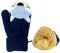 BEISIJIA Moufles tricotées chaudes pour enfants de 1 à 4 ans avec cordon de serrage, Blue, Taille Unique (Bleu clair)