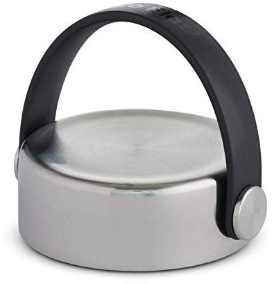 HYDRO FLASK - Stainless Steel Flex Cap for Wide Mouth - Leakproof - Honeycomb Insulated Cap with Flex Strap for Easy Carrying - BPA-Free and Toxin-Free - Stainless Steel