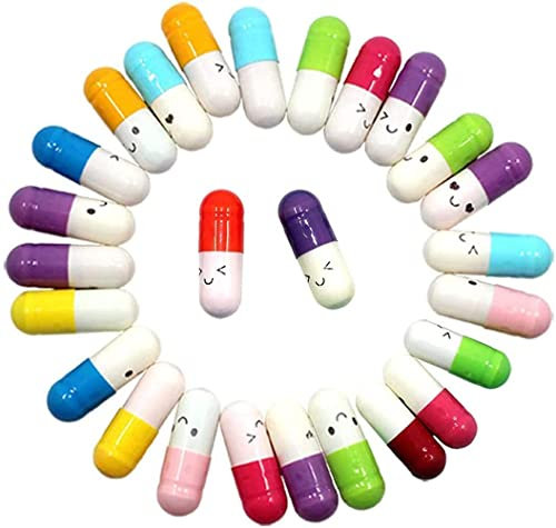 150 Pièces Capsule Message, BetterJonny Capsule Couleur Papier Pilule Message Capsule Lettre Capsules Gélules à Message pour Amoureux Romantique Cadeau Homme Femme, Couleur Aléatoire