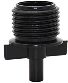 Riego del césped de rociadores El inyector de atomización conector de 6 mm a 1/2 rosca macho Conector Jardín de riego agrícola de atomización Accesorios Boquilla 200 Piezas (Color : 1I2 to 6mm)