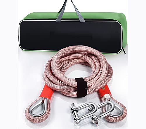 Yimihua Sangle de remorquage Auto 4x4 Corde de remorquage Voiture, avec 2 manilles Gants Antidérapants et Sac Rangement, pour Voiture/SUV/Véhicule Agricole/Navire(Size:10M/12T)