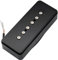 Artec ASA90 Alnico 5 Micro P90 Soapbar Manche Simple Bobinage 7,5K pour Guitare électrique, Noir
