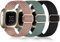 Oielai 3 Stück Armband Kompatibel mit Fitbit Versa 3 Armband/Fitbit Versa 4 Armband/Fitbit Sense 2 Armband/Sense Armband Damen Herren, Weich Elastisch Nylon Sport Ersatzband für Versa 4/Versa 3/Sense