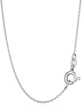 NKlaus 50cm Ankerkette 925 Silber elegante Halskette filigrante Breite 0,9mm Collier 1,08g federleicht 9606