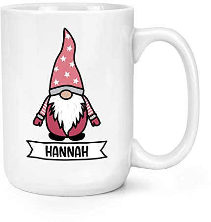 Personalised Gonk Gnome Pink Scandi 15oz Large Mug Cup