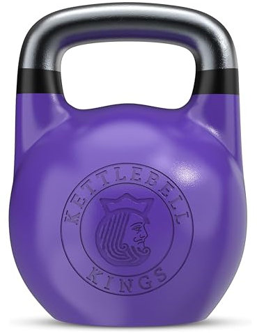 Kettlebell Kings | 33mm Competition style Kettlebell Weights For Women & Men | Designed For Comfort in High Repetition Workouts | Superior Balance For Better Workouts (22KG)