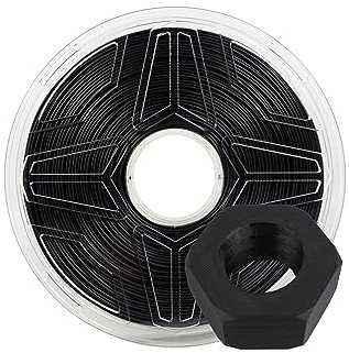 LeoPlas PA Filament 1.75mm Nylon Filament 1kg für 3D-Druckmaterial Druckerzubehör (Schwarz)