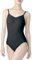 flexdans Damen Ballettanzug Ballett Trikot Rückenfrei Leibchen Turnanzug für Tanz Ballett Gymnastik (D001-Schwarz-XL)