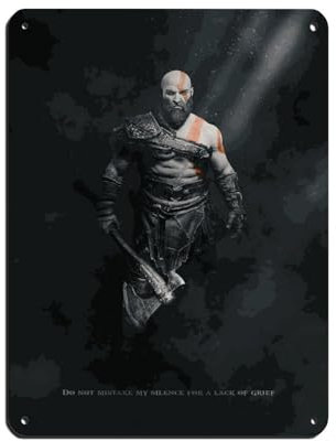 Game Poster God of War (3) Blechschild Vintage Metall Pub Club Cafe Bar Home Wandkunst Dekoration Poster Retro 30 x 40 cm