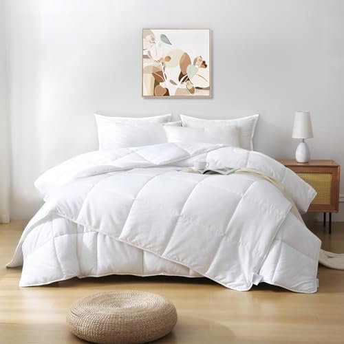 DWR Piumino Letto Singolo 4 Stagioni in Microfibra e Lyocell Naturale, Piumino Estivo + Piumino Primaverile = Piumino Singolo Invernale con Bottoni, OEKO-TEX 100 (2 Piumini, 200x135)