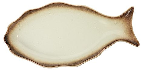 Milisten Plato De Cerámica Para Pescado Al Vapor Ideal Para Eventos Capacidad Para Cupcakes y Aperitivos