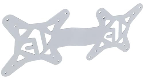 IFCASE Universal Back of Monitor, Monitor Arm Extension Metal VESA Mount Adapter Extender Plate for Mini PC CPU Computer Compatible with Intel NUC (White)