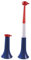 LES COTILLONS D'ALSACE Fan-Trompete Frankreich, 59 cm | Blau Weiß Rot | Vuvuzela Kunststoff | Fußballstadion Rugby 2024 | ohne Gas